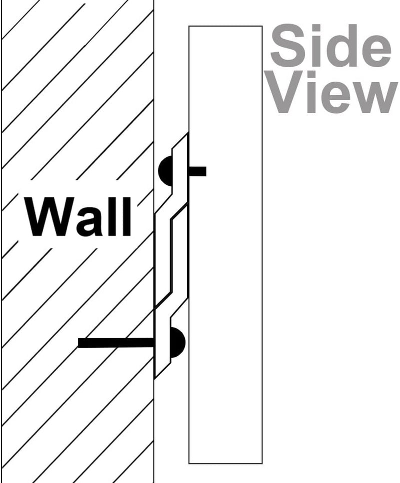 Low Profile French Cleat Hanger - 6" Aluminum